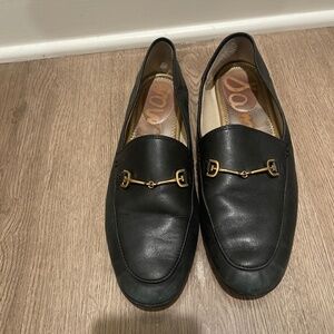 Sam Edelman Black Leather Loafers